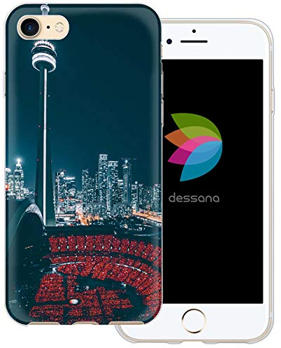 dessana Toronto Sightseeing transparente Schutzhülle Handy Case Cover Tasche passend für Apple iPhone 7 Rogers Centre CN Tower