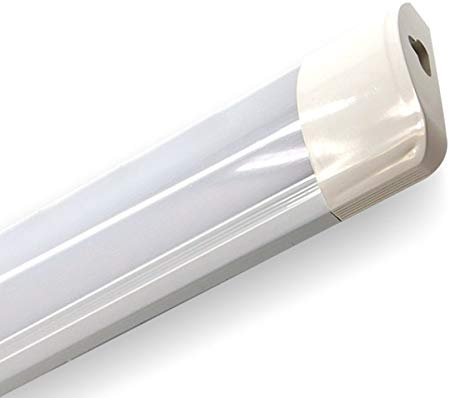 Regleta LED ultra fina 60cm 20W Pantalla extraplana de 25mm con conexión Lateral serie Scorp LED incluido, luz cálida 2700ºK, con Chip LED OSRAM
