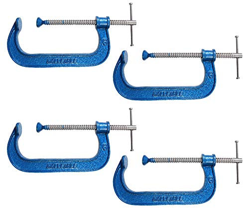4X Heavy Duty 6 Malleable G Clamp - Large Grip/Vice Wood Metal Joinery Welding DIY