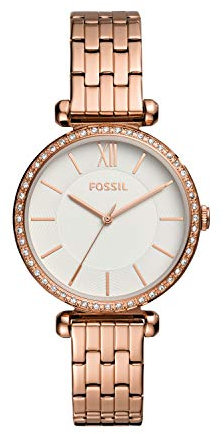Fossil Montre à Quartz en Acier Inoxydable pour Femme BQ3497