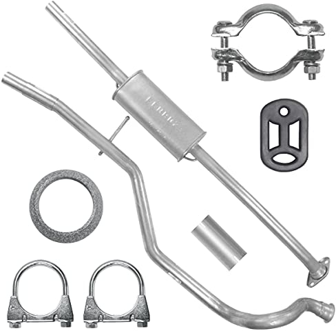 Adamot Mitteltopf Auspuff Mittelschalldämpfer für Peugeot 206 Kombi 1.1 1.4 1.6