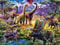 Tamseen DIY Diamond Painting Dinosaurier, 5D Diamant Painting Bilder Erwachsene Tiere, Diamant Painting Bilder Kinder Kunst Strass Stickerei Sets, für Home Wanddekoration 30X40 cm