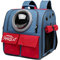 Galatée Sac à Dos pour Chat, Sac à Dos pour Animaux De Compagnie à Capsule Spatiale Ventilée, Transporteur De Sac à Dos De Voyage pour Petits Chiens(Bleu)
