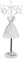 Tissting Présentoir à Bijoux, Porte Bijoux Rangement Bijoux Femme Porte Bijouxs Porte-poupée en Polyrésine Avec Support Rotatif pour Colliers Bracelet (Champagne n°1)