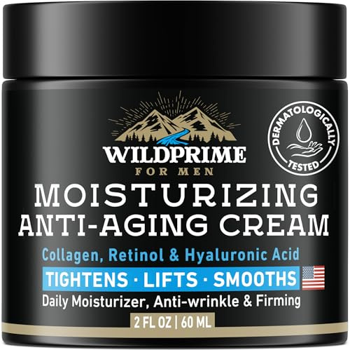 Men's Face Moisturizer Cream - Anti Aging & Wrinkle - Made in USA - 2 oz