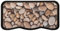 Valle Verde Schuhabtropfschale, Schuhablage, Schuhmatte - 75cm x 38cm x 2,5cm - für Haus, Garten, Büro - Dekorativ, Gemustert, Pflegeleicht, Kunststoff (RIVER STONE)