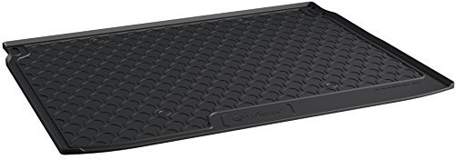 AROBA GL1556 Design Kofferraumwanne kompatibel mit Renault Kadjar ab BJ. 6.2015> für hohen Ladeboden Kofferraummatte passgenau erhöhter Rand schwarz