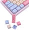 JakeTsai PBT Keycaps, XDA-Profil 132 Tasten Farbsublimations-Marshmallow Thema, ASIN-Layout Kompatibel Mit MX-Schalter Mechanische Tastatur