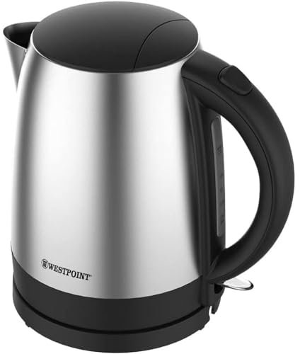 Westpoint Deluxe Brushed Stainless Steel QUIET BOIL Electric Kettle, 1.7 Litre