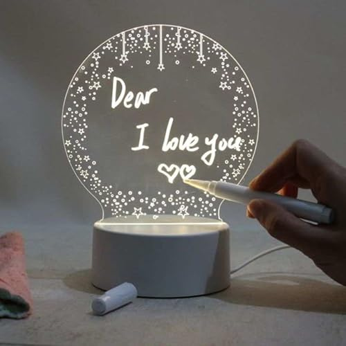 Personalised Gifts Message Dry Erase LED Lamps Friendship Best Friends Women Men Bestie BFF Birthday Unique Work Desk Daily Notes Message Board Surprise Thoughtful Special Reminder Boards Acrylic…