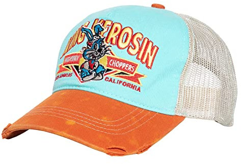 King Kerosin Herren Trucker Cap Hawaii Optik Motorrad Vintage Retro Kappe Used Look Highway Choppers