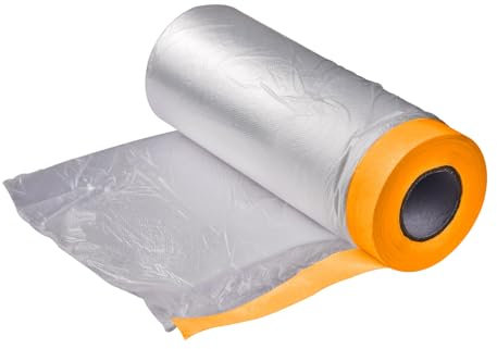 DEMA Fineline Malerband Klebeband Kreppband mit Folie Abdeckfolie 270 cm x 16 m