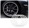 4PCS 18/19/20 Zoll Automotive Felgenschutzstreifenschutz. Kompatibel for BMW M E46 E60 E90 F10 F30 E39 F20 E36 E87 E92 G30 (Color : 19inch White)
