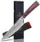 Sunnecko Utility Knife 5.5 Inch, Sharp Paring Knife for Fruit with Sheath, Small Kitchen Knives High Carbon Steel Damascus Pattern Blade, Pakkawood Handle for Home Kitchen