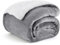 Rumicet Couverture Polaire 150x200CM Gris, Couverture en Flanelle épaisse Couche et Confortable, 230GSM Plaid Epais, Couverture Canape Super Douce, Plaid Polaire Sherpa, Chaud Épais Durable