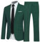 Allthemen Costume Homme Mariage Blazer Affaire Cérémonie Slim fit Veste et Pantalon Deux pièce Vert XXL