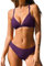 CUPSHE Bikini da donna a triangolo con spalline regolabili e bordo fluo, sgambato, M