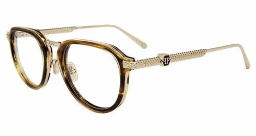Philipp Plein Herren Vpp116m Brillenfassungen auf Rezept, Blau (Transp.Blue), 52/145/22