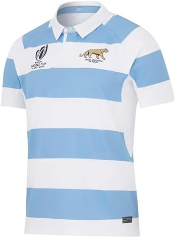 2023 Weltmeisterschaft RWC Argentinien, Rugby-Trikot, Rugby-T-Shirt-Poloshirt, Herren-Matchtraining-Fußballtrikot (Color : White, Size : XL)