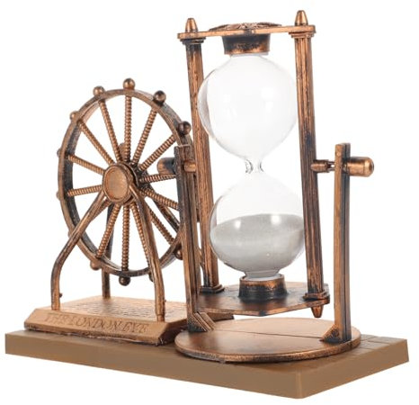 CIYODO Sablier Unique en Forme de Roue Exquis pour La Décoration de La Maison du Bureau Style Aléatoire