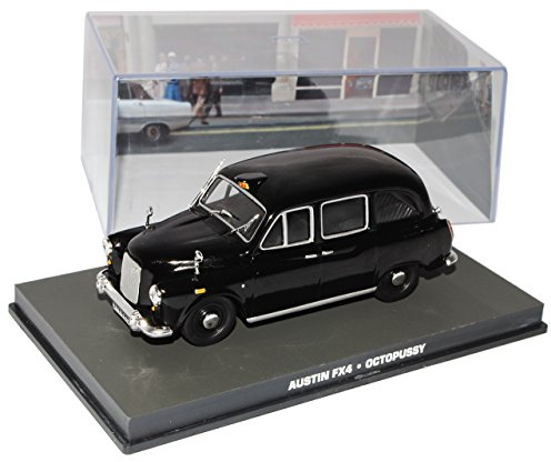 Ixo Austin FX4 London Taxi Octopussy J. Bond 1/43 Modell Auto mit individiuellem Wunschkennzeichen