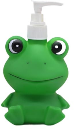 Gralara Seifenspender für die Hand von Kindern, Unterflasche mit Duschgel, lustiger Seifenspender für unterwegs, Frosch