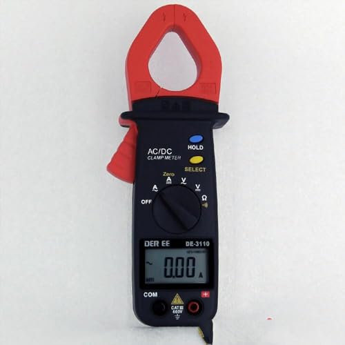 Taiwan Quality DER EE DE-3110 DC/AC Clamp Meter Pocket Size Voltmeter Auto Power Off DC/AC Pliers Auto Range TRMS Ammeter MAX Hold High Accuracy Digital Clamp Multimeter True RMS clamp Multi testers