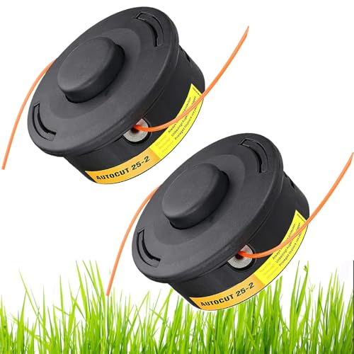 Mähkopf für Stihl Autocut 25-2, M10x1.0 40027102108 Fadenkopf Trimmerkopf für Stihl FS55 FS85 FS56 FS70 FS80 FS90 FS100 FS110 FS130 FS240 FS250, Mähkopf ersetzen Rasenmäher Zubehör, 2 Stück