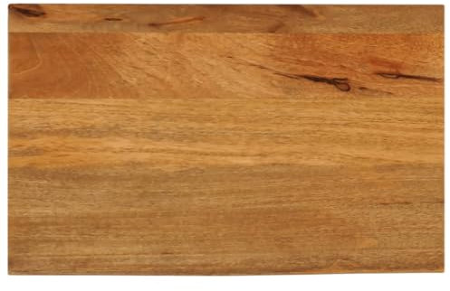 vidaXL Tischplatte, Holzplatte mit Baumkante, Massivholzplatte für Esstisch Couchtisch, Ersatztischplatte, 50x20x2,5cm Massivholz Mango
