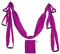 Aerial Yoga Swing Set, Yoga Hammock Hanging Swing Aerial Sling Inversion Fly Kit for Physical Exercise (Purple)