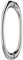 AQUABATOS shower cabin handle, shower door handle, glass door handle, zinc alloy chrome look, solid, arched handle, hole spacing 145 mm