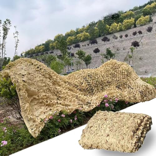 JDFVHJF Filet Camouflage Sable Toile ombrage pour pergola Filet d'ombrage Wavy rectangulaire(Size:3X6m)