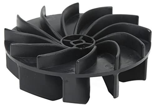 Vakuum-Laubbläser, Schwarz, ABS, Teile für Laubbläser, Vakuum, 125 0494, Ersatz für Elektrogebläse, Ersatz-Laubsauger, Vakuum-Lüfterrad, Elektrogebläse, Vakuum-Laufrad,