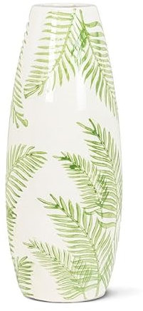Abbott Collection Keramikvase mit Farn-Druck, hoch, 34,3 cm hoch