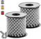 LUKIUP Set 2 Stück Silber Perlenband Perlenkette Perlengirlande Weihnachtsschnur Baumschmuck Weihnachtsbaum Perlenschnur Dekokette, Weihnachtsdekoration Hochzeitsdekoration-10m