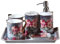 GTOULHH Set Bagno Accessori Completo, Set di Accessori da Bagno Decorativi in ​​Ceramica Set da Bagno in Stile Europeo Classico Rosa per Regalo di Inaugurazione della Casa Accessori Casa(6-Piece Set)