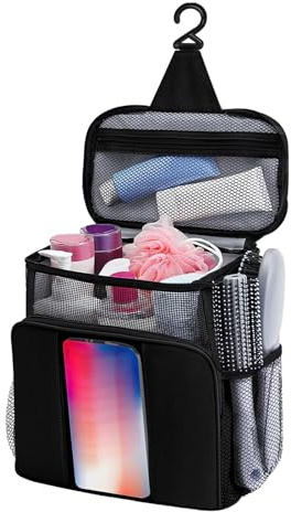 shpuuyy Duschtaschen, Netztasche mit großer Kapazität für die Dusche, schnell trocknende Duschtasche für Wohnheim, kleine Pooltasche, Badezimmer-Organizer für , Mädchen, Baden, Camping