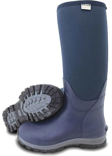 Town and Country Buckingham Rubber Wellington Boots Navy Size 12