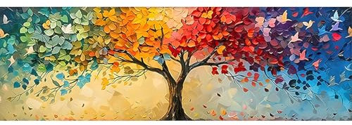 SHEGZHUC 110 x 50 cm Diamond Painting Albero della Vita Quattro Stagioni Albero Diamond Painting Albero della Vita Diamond Painting Diamond Painting Grande XXL Pittura Diamante Arte Ricamo Punto Croce