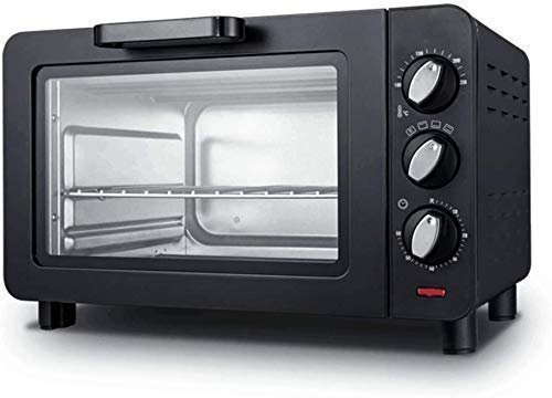 Mini Oven,Convection Countertop Toaster Oven Small Electric Oven Household Baking Small Oven 15 Liter Electric Oven Three-Layer Card Design Purple Useful (Black)