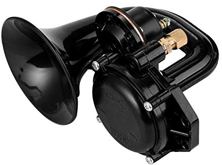 Klaxon à Air Puissant pour Camion, 135 Db, 12/24 V, Trompette Très Forte avec Valve électrique, Plat pour Voiture et Camion