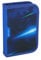 itenga Schüler-Etui 28 teilig gefüllt 1-Zipper Federmäppchen für Jungen und Mädchen (ABS Blue Space)