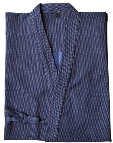 Combinaisons Judo Costumes de Judo uniforme de Kendo uniforme de Hapkido costume de Kendo ensemble de costume d'aïkido costume de Judo Kendo Aikido Hapkido Arts martiaux séchage rapide(Blue,165cm)