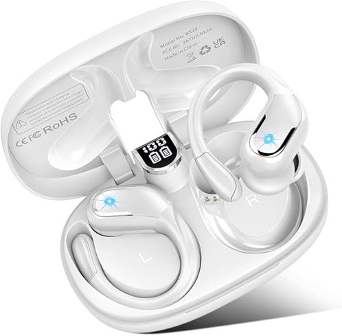 Rulefiss Bluetooth Headphones Sport with Noise Cancelling Mic, Wireless Earphones HiFi Stereo Deep Bass