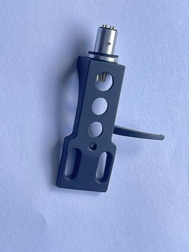 Universal Turntable Headshell LP Turntable Cartridge, Black, Phonograph Lead Wires, Screws, Stylus Cleaning Brush, Headshell Storage Case