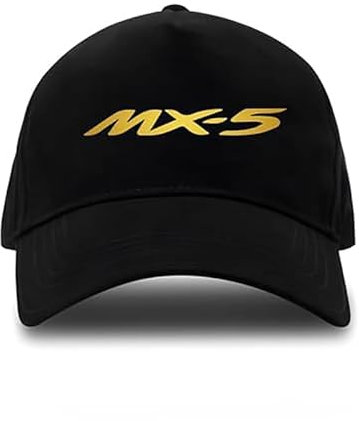 WSDUILA Auto Kappe für Mazda MX-5, Personalisierte Kappe, Cap Mit Bestickt Text Abzeichen, Mütze Basecap Verstellbar,B