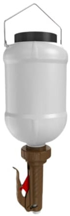 Qianly Flacone ricaricabile per salse, dispenser di ketchup vuoto da 3 litri, Marrone