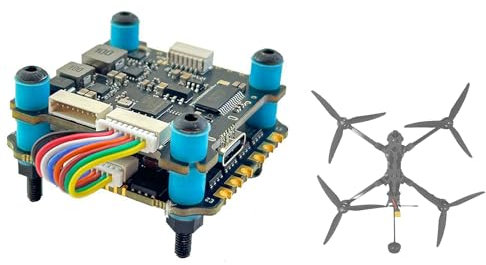 Flight Controller Stack F405 mit 60A BLS 4-in-1 ESC, FPV Racing Drone Stack für Quadcopter Fixed-Wing & Drohne
