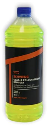 Schweng Glas- und Polycarbonatreiniger, 1000ml, Streifenfreier Reiniger für Glas und Polycarbonat