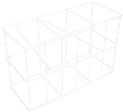 VILLCASE Portable Multi-slot Milk Bottle Holder with Handle Sturdy Iron Beer Bottle Carrying Rack for Kitchen Bar Restaurant Storage and Organization